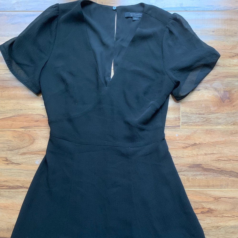 All Saints Black Mini Dress